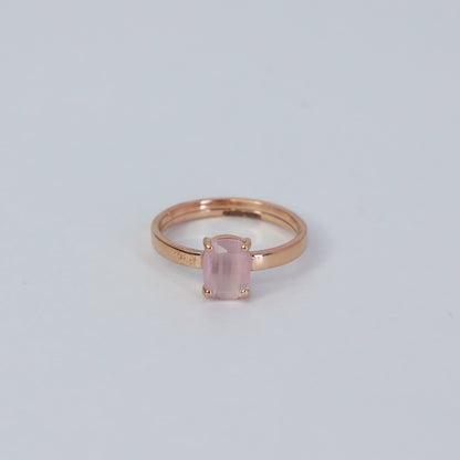18KT GOLD ROSE GEM EVERYDAY RING