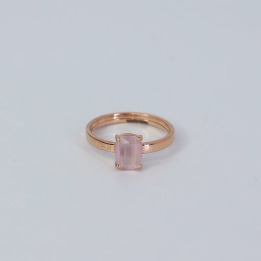 18KT GOLD ROSE GEM EVERYDAY RING