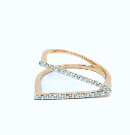 18CT COCKTAIL GOLD RING