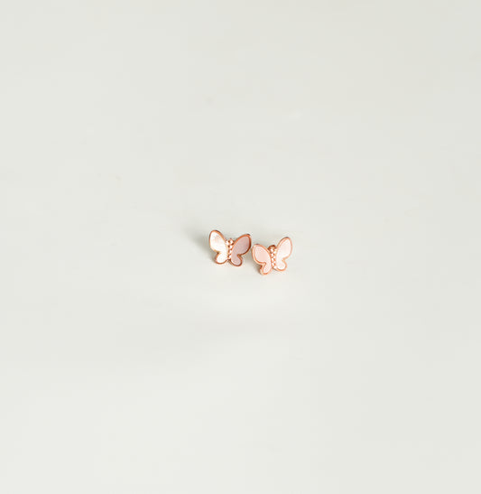 18CT BUTTERFLY GOLD EARRING